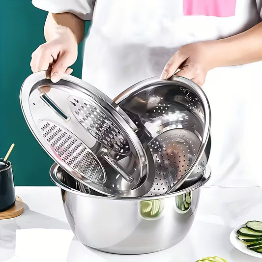 3 in1 Multipurpose Bowl for Kitchen
