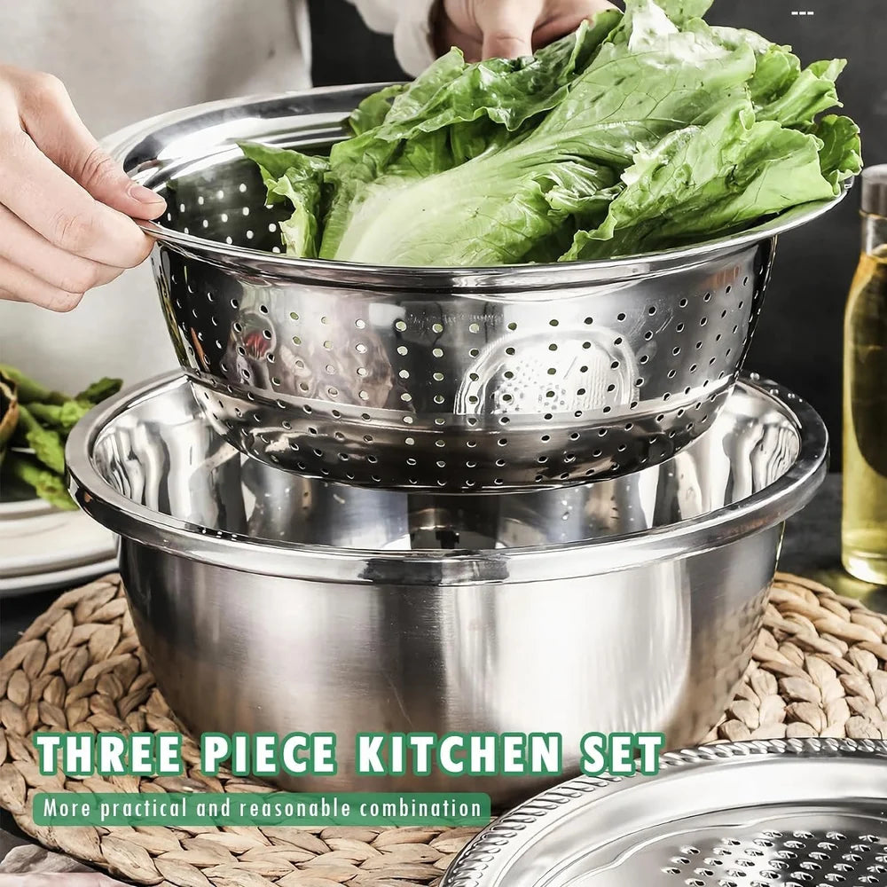 3 in1 Multipurpose Bowl for Kitchen